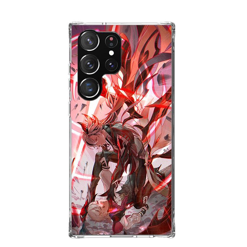Arlecchino Genshin Impact Phone Case For Samsung Galaxy S25 Edge S24 S23 S22 S21 FE S20 Ultra S10 Plus + Art Customized Coque