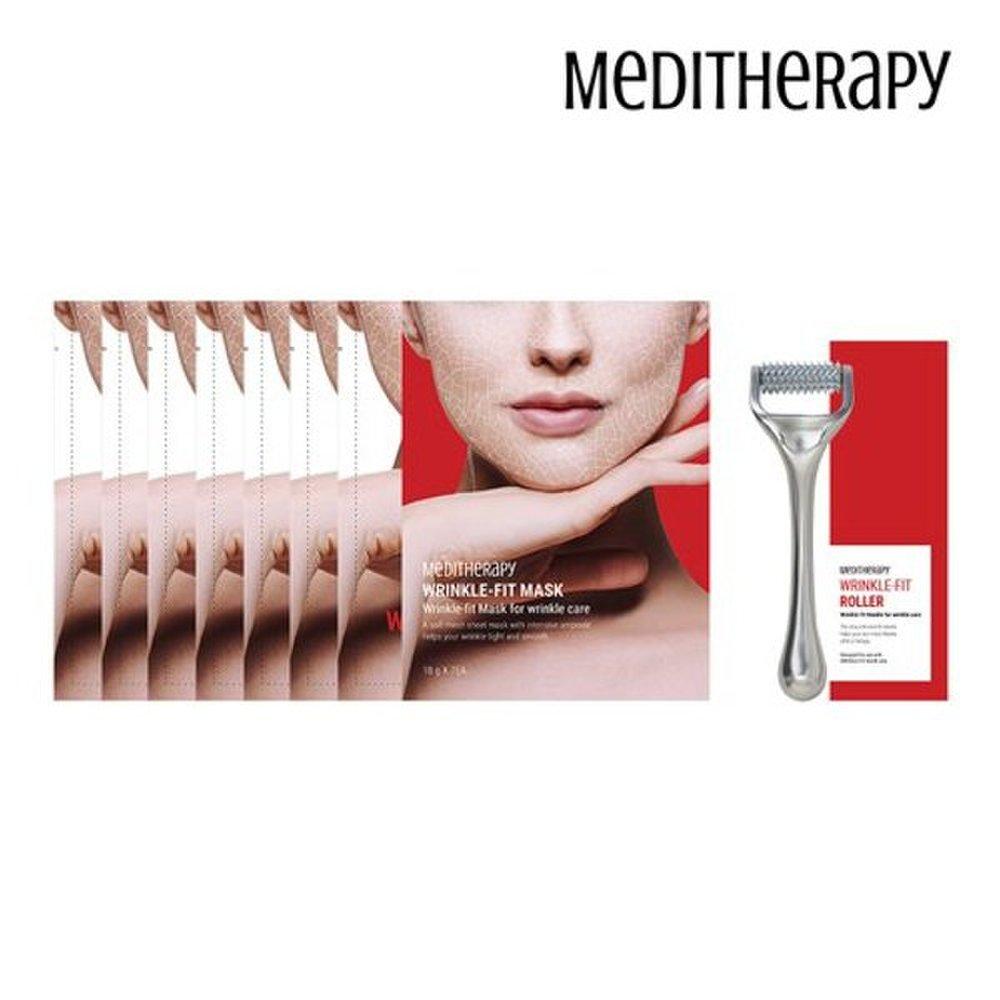 Meditherapy Wrinkle Fit Face Mask 1 Box 7EA + 1 Roller