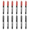 10-12PCs Permanent Marker Pen Fine/Thin & Crude/Twin Nib 1.5mm Waterproof Oil-Based Ink Black Blue Red School Office Supplies