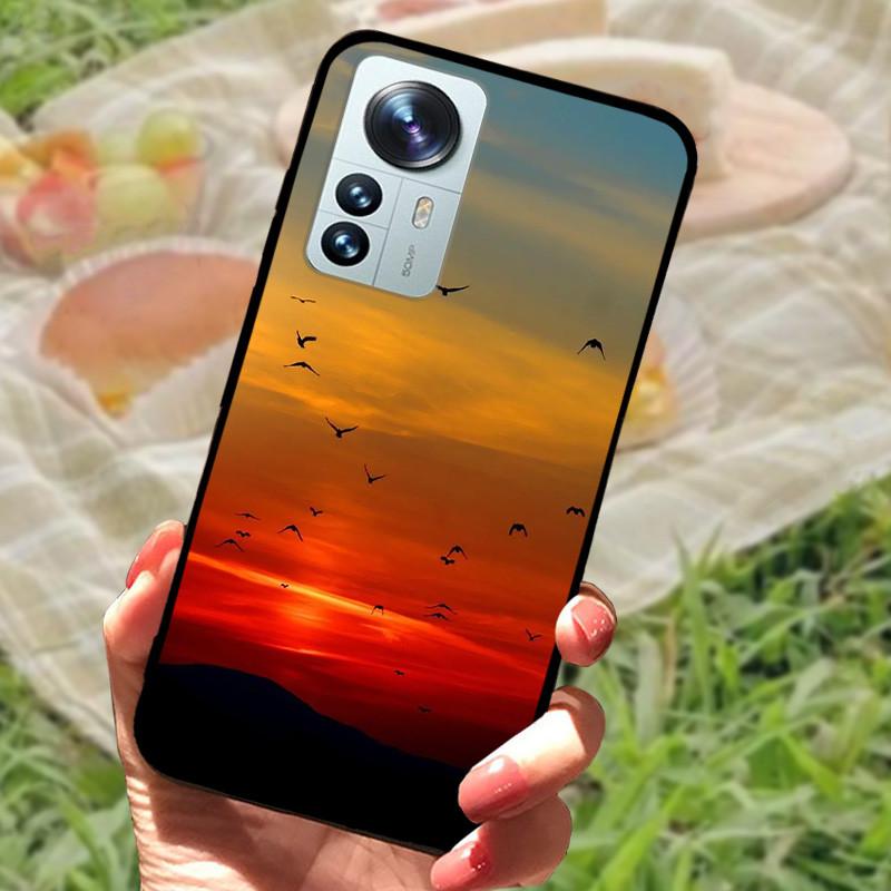 Для Xiaomi Mi 12 Чехол 12X 12S Мягкий Силикон Мультяшный Расписной Чехол для Телефона Для Xiaomi 12 Pro Чехол 12S PRO Ударопрочный Bumper