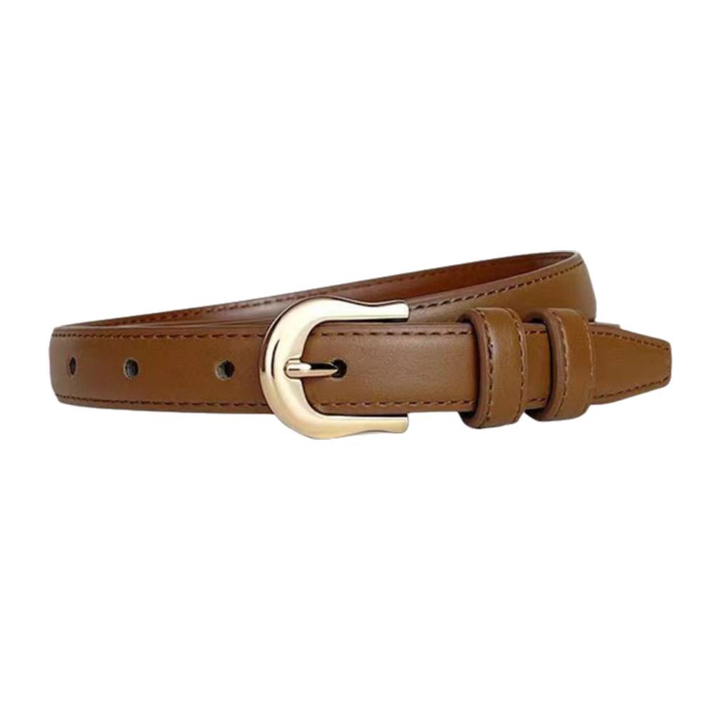 Ремни из искусственной кожи для женщин, роскошные дизайнерские модные черные коричневые брюки, пояс для джинсов, женские, B D4R0