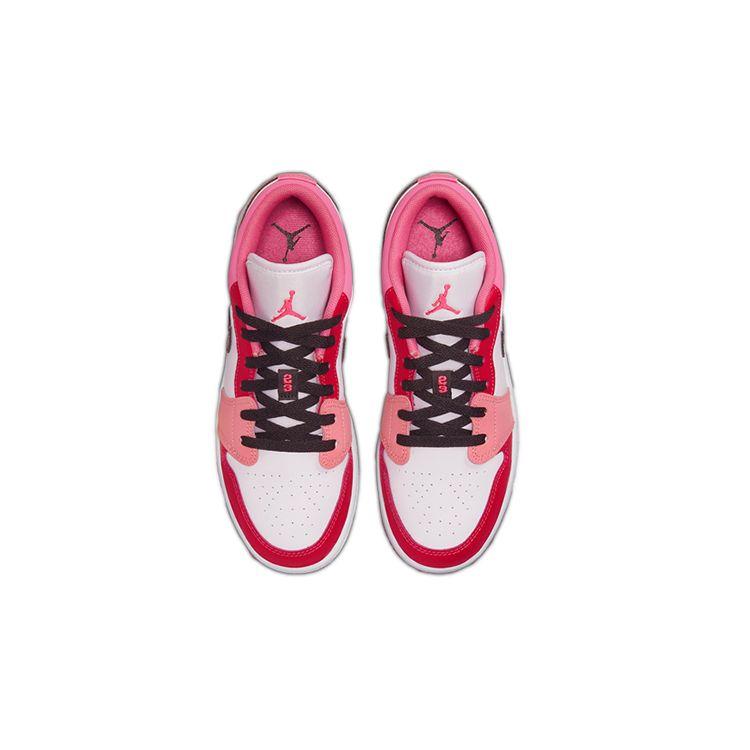 Кроссовки Air Jordan 1 Low GS White Pinksicle Kids Черные 553560-162