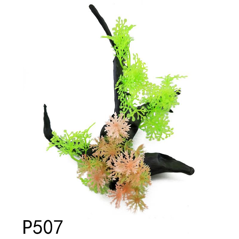 Пластиковые украшения для воды, растения, аквариумные растения, имитация рыб, аквариумный пейзаж, поддельные водные микропейзажные украшения
