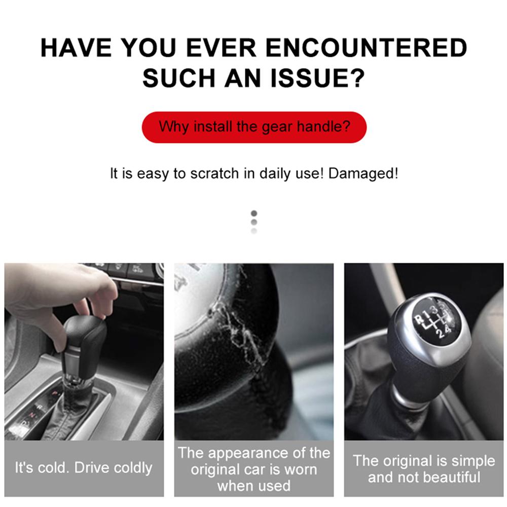 Hoodie Car Gear Shift Knob Cover Manual Handle Accessories For Seat Leon Ibiza Altea Arosa 6l 6j Ateca FR Toledo Exeo MK3 Cupra ibz023