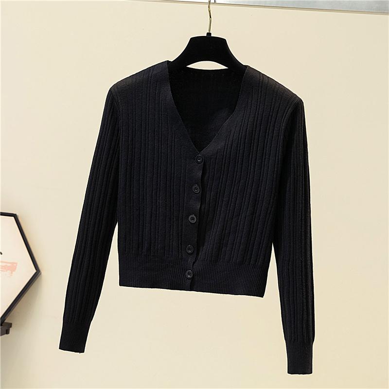 Осенний облегающий повседневный вязаный кардиган для женщин с длинным рукавом, верхняя одежда, элегантный свитер, куртка для женщин, зимняя мода, теплый трикотаж, кардиганы 24745