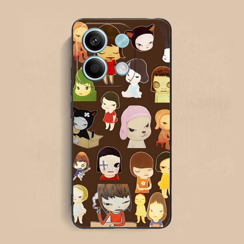 Аниме Йошитомо Нара Чехол для телефона для Xiaomi Redmi 15 14 13 12 A5 3 2 1 C Plus 4G 5G Цветной Печатный Чехол Чехол Роскошный Красивый