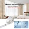 10 Meter S Fold Rail Waves Curtain Heading Tapes 3/6cm Width For Electric Curtain Track DIY Wave Curtain Tape Accessories