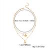 Minimalist Starfish Ball Chain Necklaces for Women Double Layer Metal Shell Sea Star Pendant Necklaces Holiday Party Jewelry
