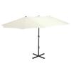 VidaXL Outdoor Parasol and Aluminum Pole, Patio Sunshade, Sun Shelter, Outdoor Terrace Parasol, 460 44868
