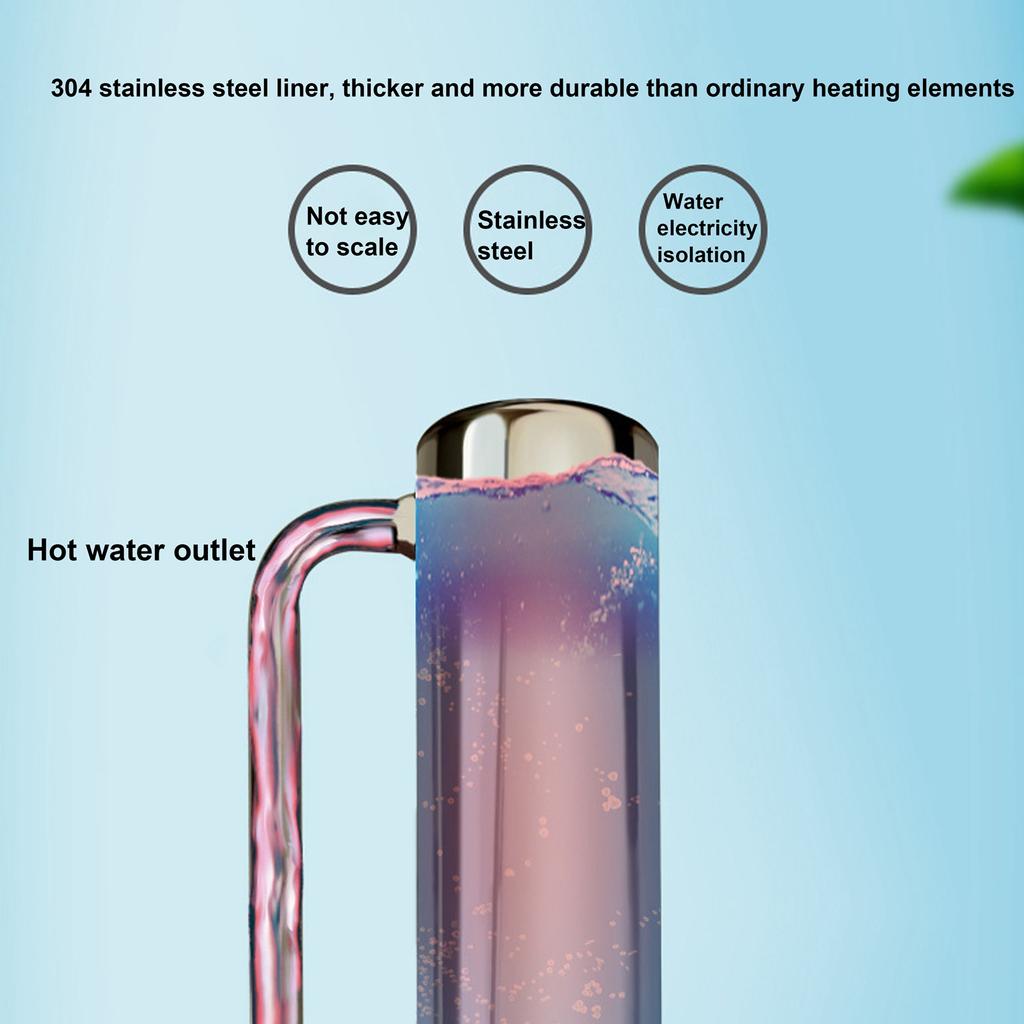 Electric Hot Water Heater 0.04-1.2MPa Instant Water Heating Tankless Heater 35-55°C Temperature Control