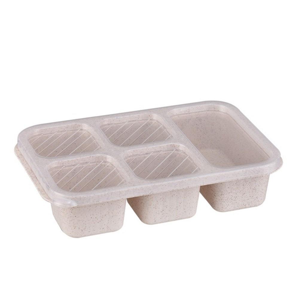 Plastic Fruits Box Transparent Lid Food Storage Box Fresh-keeping Lunch Box Students
