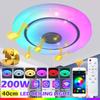 200 Вт RGB Домашний Диммируемый Музыкальный Потолочный Светильник Потолочные Светильники для Bluetooth Динамика Потолочный Свет Пульт и Управление через Приложение AC180-265V