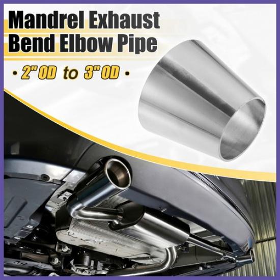 2pcs Car Mandrel Exhaust Bend Elbow Pipe 304 Stainless Steel 2" OD to 3" OD New