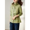 Hooded Short Trench Coat Women's Spring and Autumn New Spring and Autumn Small High-quality Thin Coat Women's Clothing