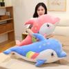 Yoqimli Delfin Peluş Yostiq O'yinchoq Yumshoq O'yinchoq Delfin Bolalar uchun Delfin Peluş O'yinchoq Yotoqxona Yostig'i