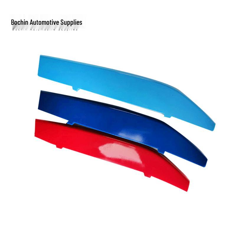 БМВ 7 серии (2016-2018) Трехцветные декоративные полоски для решетки радиатора, 6 зажимов