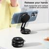 Магнитный держатель для телефона с двумя присосками, беспроводная зарядка, регулируемое крепление на приборную панель автомобиля для дома