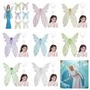 Mermaid Fairy Wings With Stickers Butterfly Costume Wings Magical Dress Up Wings  for Women Girls