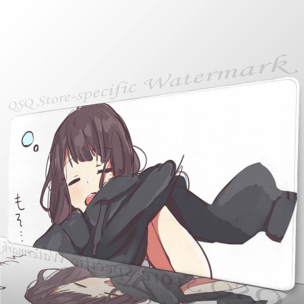 Коврик для мыши Nanase Kurumi из аниме, нескользящий, подходит для офисных компьютеров, ноутбуков, игровых столов для киберспорта, XXL, для клавиатуры