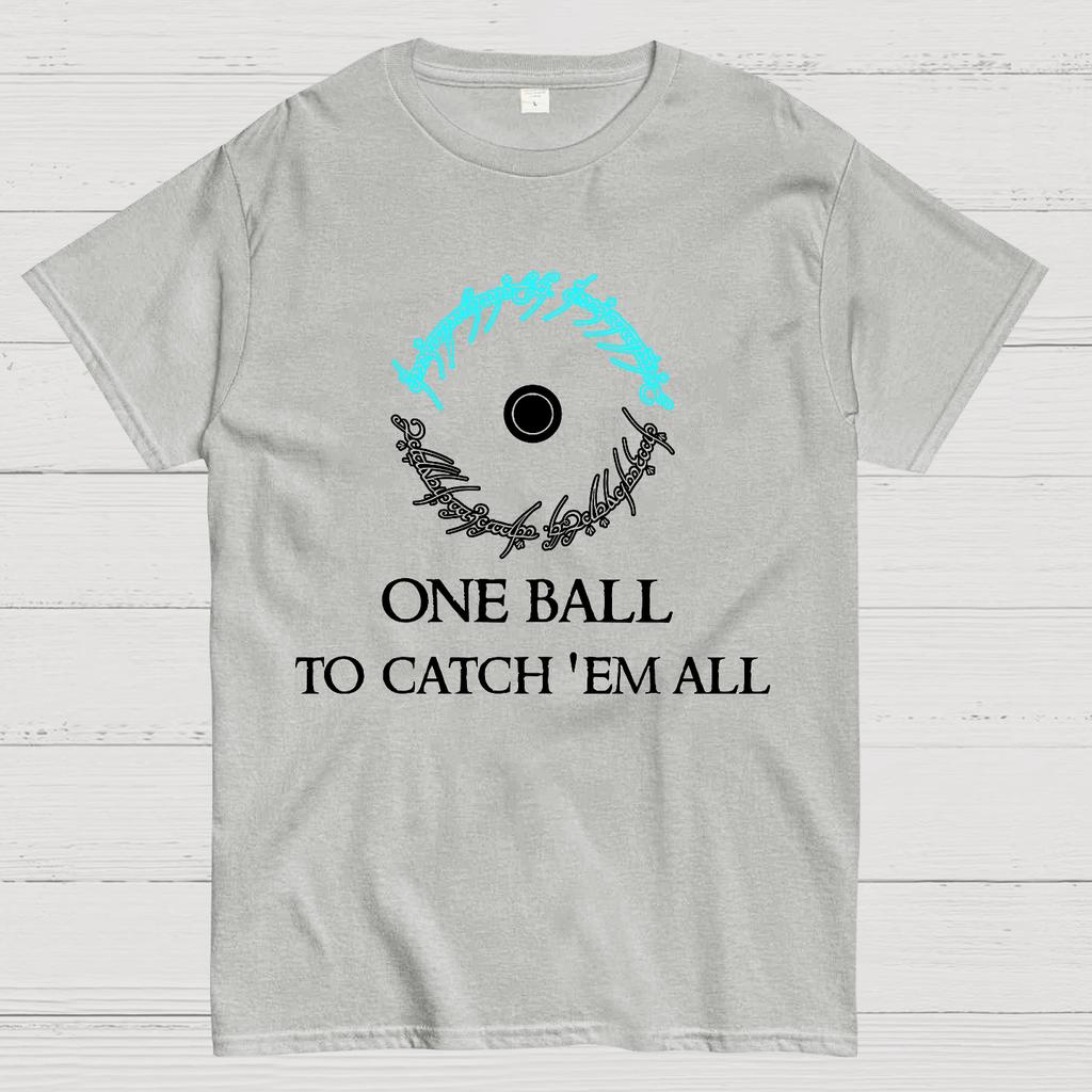 One Ball to Catch EM All Cotton Summer Casual Cool Loose T-Shirt