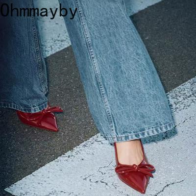 Новые летние женские босоножки на высоком каблуке, модные туфли с неглубокой бабочкой, элегантные туфли для свадебной вечеринки