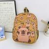 Kindergarten Primary School Students Schoolbag Cute Cute Kapibara Boys And Girls Backpack Large Capacity Children'S Backpack Tide