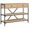 VidaXL Console Table with Drawers and Shelves Sonoma Oak 833404