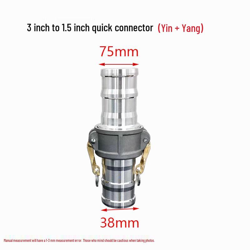 Aluminum Alloy Type C Male & Female Quick Coupler Hose Fittings with Reducing Lever