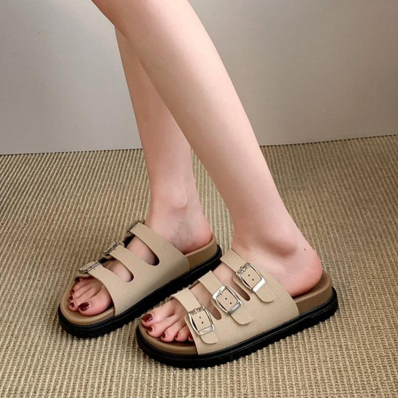 Модные классические шлепанцы Birken с ремешком-пряжкой, женские, с мягкой пробковой стелькой, сандалии-вьетнамки, женский брендовый дизайн, комфортные, пляжные шлепанцы