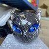 Роскошная статуэтка черной кошки Современный минималистичный декор для дома Изделие из синтетической смолы Арт-объект Фиолетовый Синий Зеленый Желтый Красный Цвет