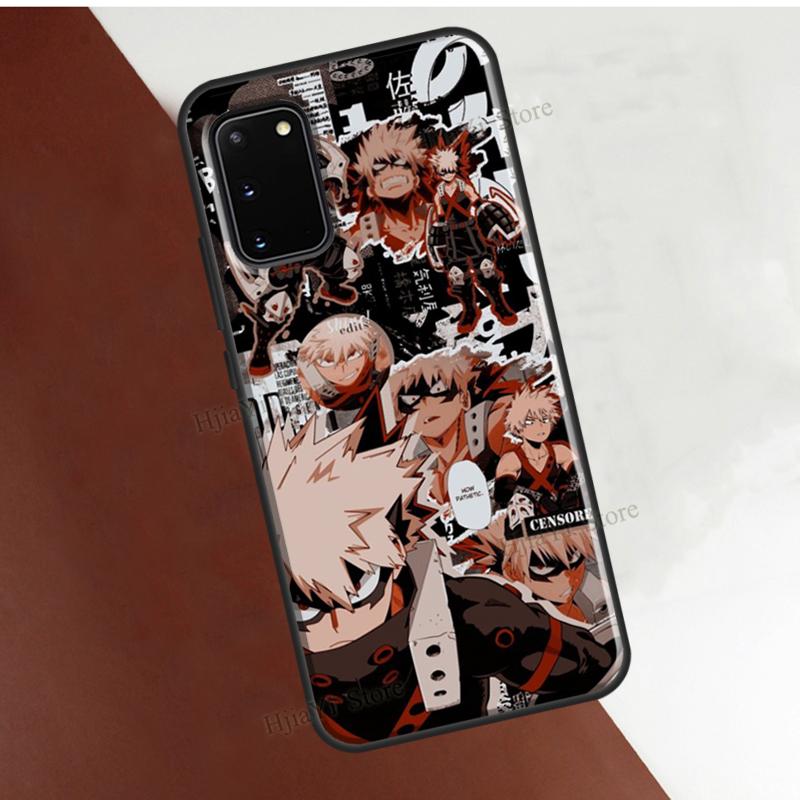 Чехол для телефона Katsuki Bakugo Boku No Hero Academy для Samsung Galaxy S21 S22 Note 20 Ultra S8 S9 S10 Note 10 Plus S20 FE