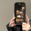 Счастливый мишка подходит для трехмерного чехла на телефон Transsion INFINIX NOTE 40, кофейная кукла, персонализированный защитный чехол