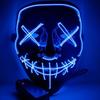 LED Mask Halloween - ROKOO - The Purge Election - Blue - Slow and Fast Flash