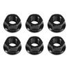 6x Rear Sprocket Nuts M10 X 1 Black For Ducati 1098 1098S 1098R 1198 S 2007-2011