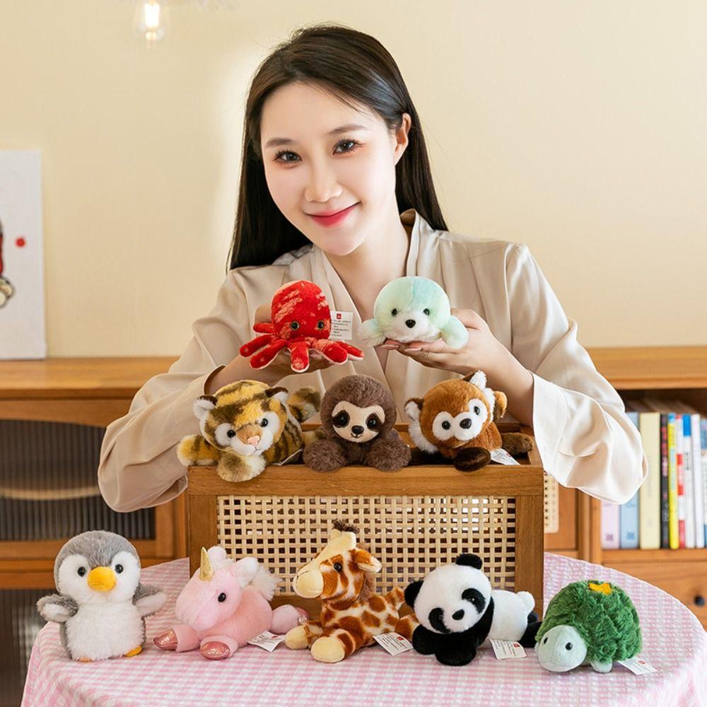 Octopus/Tiger Shoulder Plush Toy Panda Raccoon Magnetic Stuffed Toy School Party