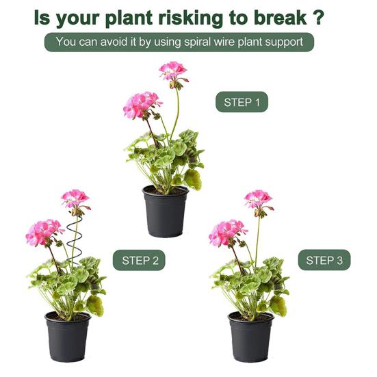 3 шт. опоры для растений, витые опоры для томатов, спиральные опоры для растений, железные садовые опоры с закрутками для вьющихся растений, виноградных лоз