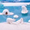1 шт. имитация миниатюрного ледника, белого медведя, тюленя, кукла, украшение, фея, садовые аксессуары, украшения для дома, товары для творчества