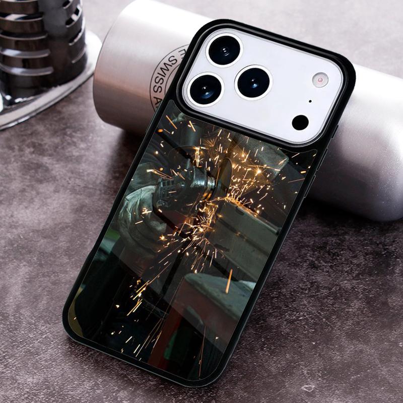 Чехол для телефона Сварщик Сварка Горячий Металл Рабочий Для iPhone 17,16e,15,14,13,12,11,Mini,Pro,MAX Мягкий Силиконовый Чехол