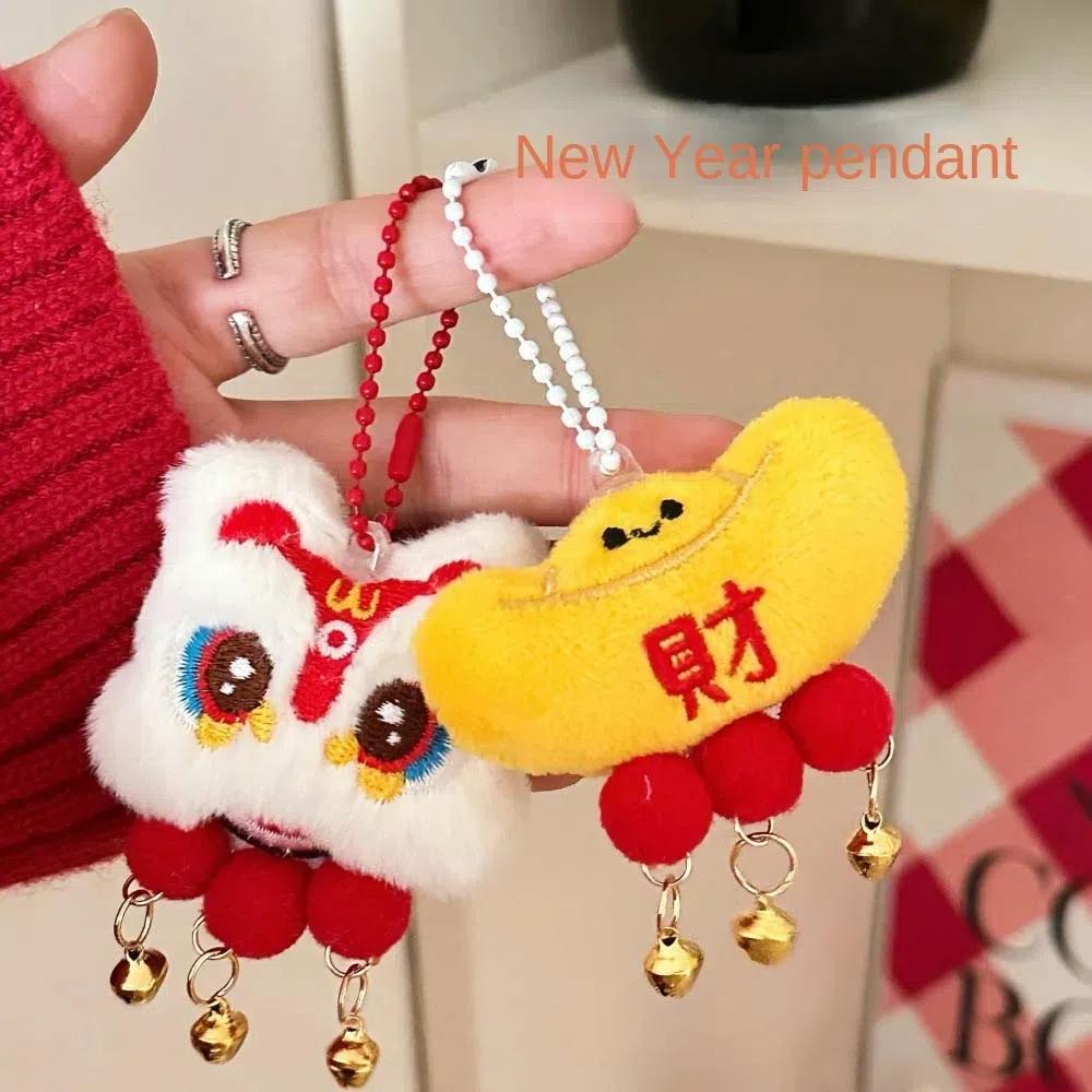 Плюшевые куклы-змеи с кисточками-колокольчиками, Лев Пробуждение, Праздник Весны, Значок, Брошь Львиный Танец, Вечеринка