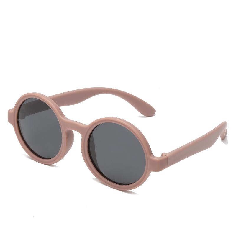 Новые милые детские солнцезащитные очки с круглой оправой, безопасные для детей, мягкие, устойчивые к УФ-излучению, трендовые очки для мальчиков и девочек