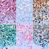 6 Pcs/Set Nail Art Jewelry Sticker Symphony Glitter Sequin Phototherapy Bright Powder Nail Polish Decoration