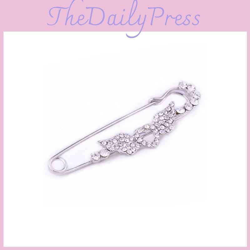 Women Crystal Fashion Rhinestone Pins Brooches Butterfly Jewelry Corsage