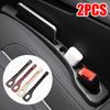 2pc Car Seat Gap Filler Organizer Pu Waterproof Car Seat Gap Plug Strip with 2 Grooves Seat Gap Storage Auto Interior Accessorie