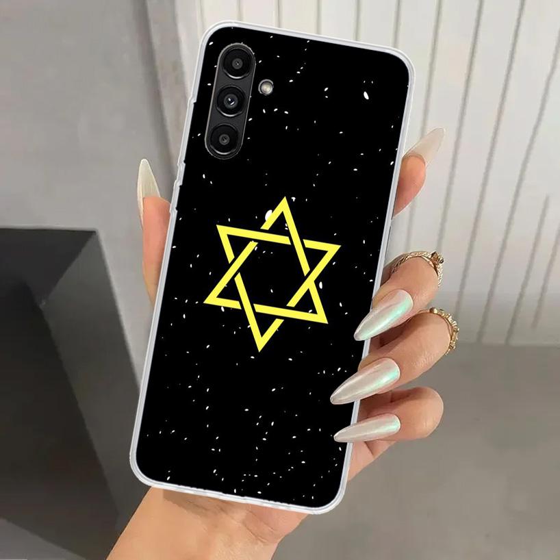 Чехол для телефона Звезда Давида для Samsung Galaxy A17 A16 A37 A26 A36 A57 A56 A15 A25 A35 A55 A14 A24 A34 A54 A13 A23 A33 A