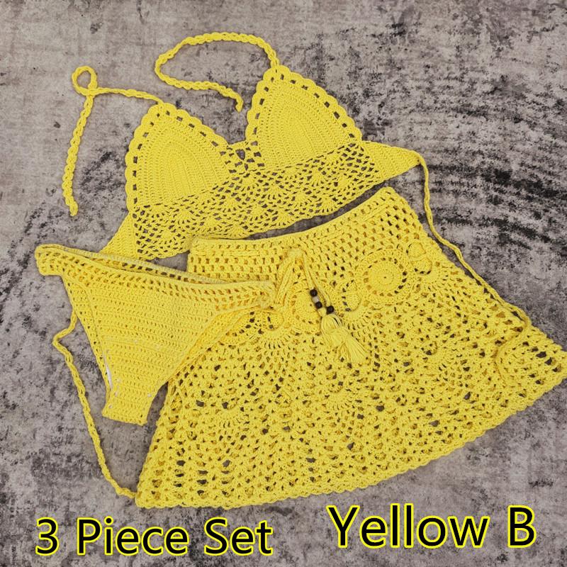 Handmade Crochet Bikini and Beach Dress Set (2/3-piece)