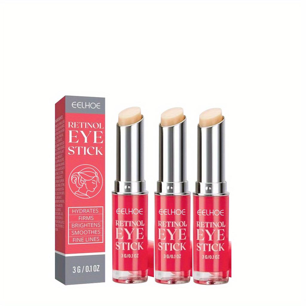 Retinol Eye Cream Stick, Anti-wrinkle Light Black Eye Anti-swelling Compact Skin Instant Eye Repair Essence Stick Eye Care