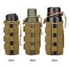 Тактическая сумка-подсумок Molle для бутылки с водой Военная для активного отдыха Путешествий Пешего туризма Держатель для бутылки с водой на шнурке Переноска для чайника 0,3 л - 0,8 л Практичное использование