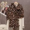 Горячая распродажа леопардовый принт имитация кашемира универсальный длинный шарф осень и зима модный универсальный теплый защита шеи премиальный шаль шарф