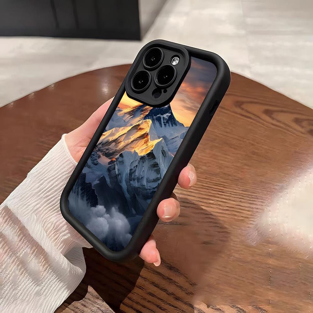 Чехол для телефона Гора Эверест Для IPhone 17 Pro Max 15 Pro 16 14 Plus 12 13 Mini 11 Pro Ударопрочный Мягкий Чехол