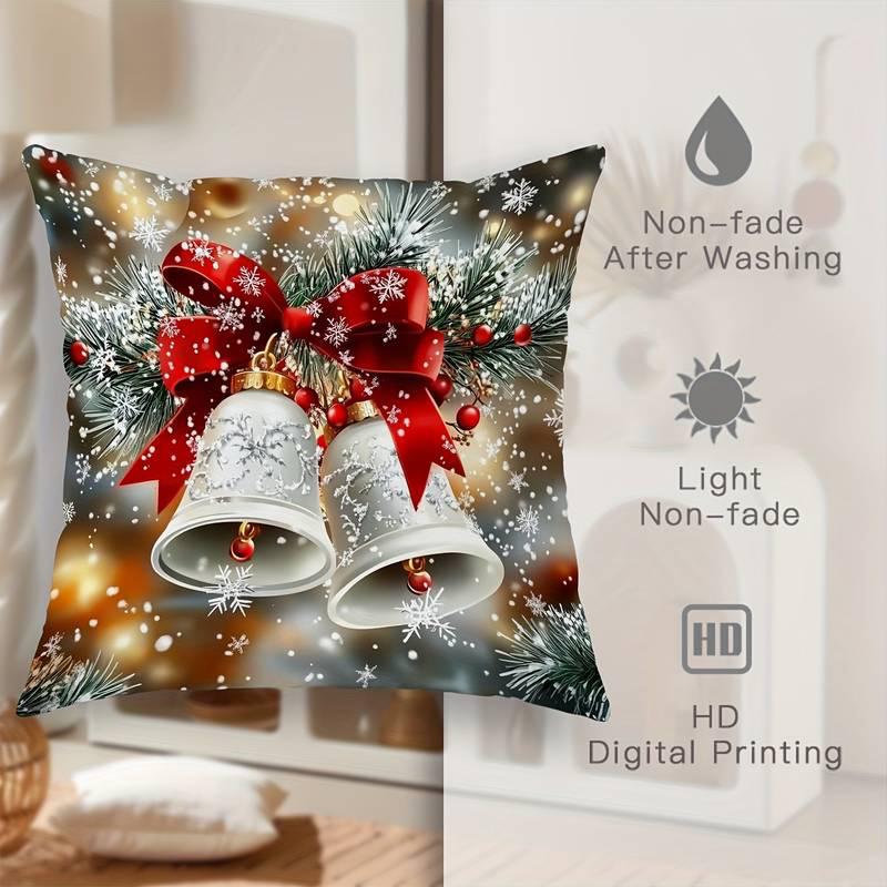 Снежный малиновка наволочка для праздничного видаПодходит для дивана автомобиля спальни декоративная наволочка на подушку